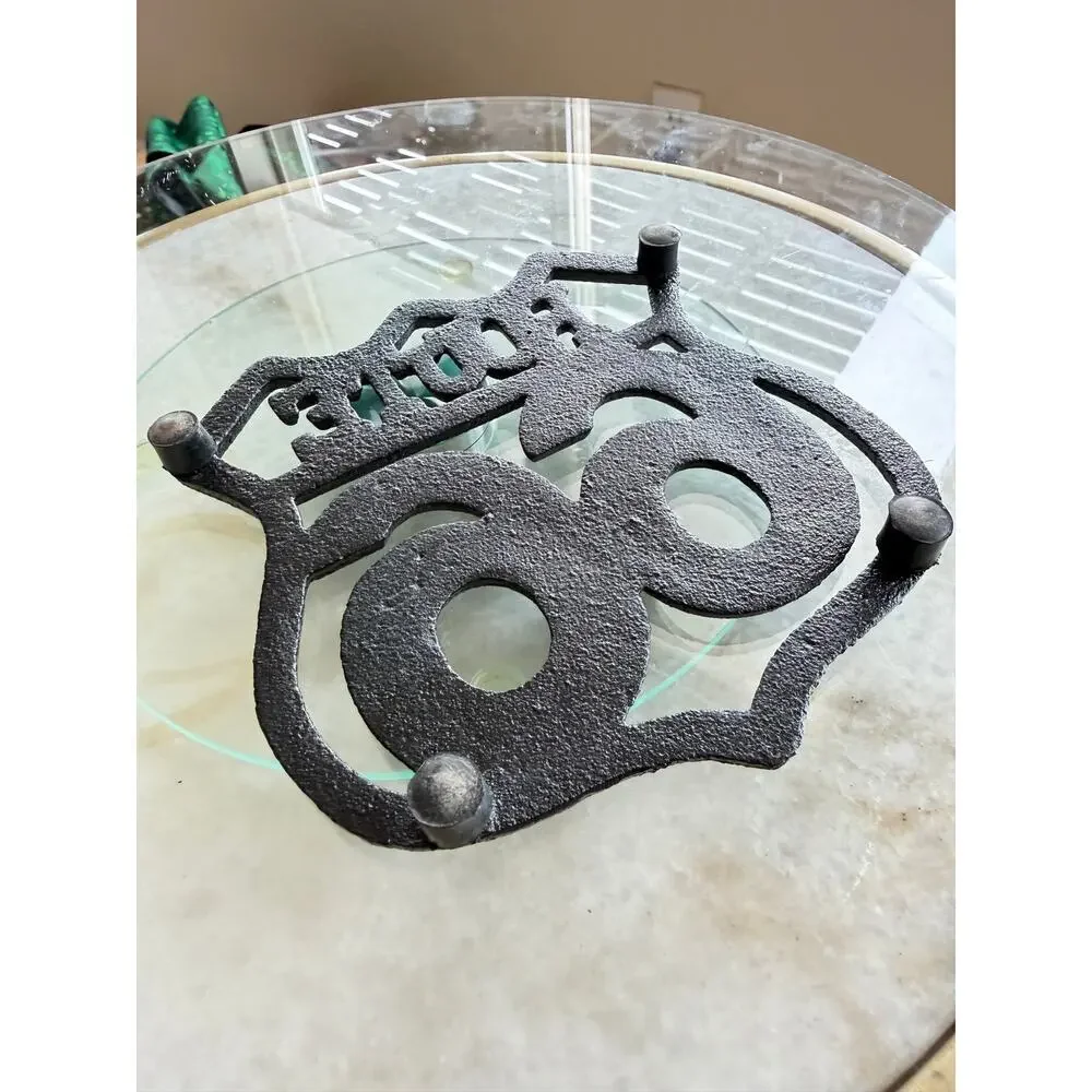 Route 66 Cast Iron Trivet 2026 Centennial Americana Kitchen Decor 6 Inch